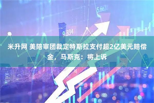 米升网 美陪审团裁定特斯拉支付超2亿美元赔偿金，马斯克：将上诉