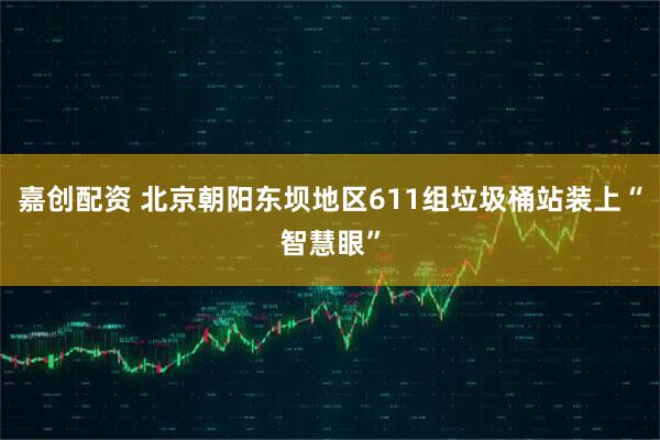 嘉创配资 北京朝阳东坝地区611组垃圾桶站装上“智慧眼”